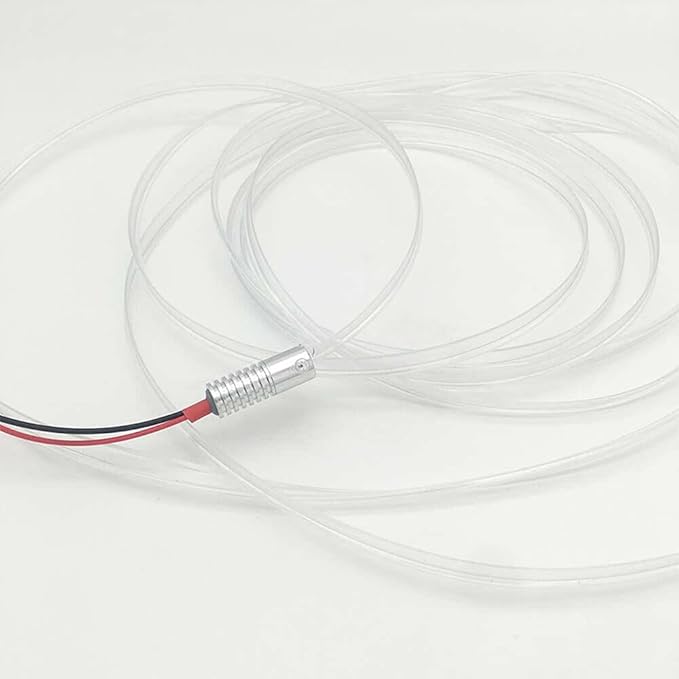 3m/9.8ft 5m/16ft Car Home LED Strip Ambient Light 2mm Plastic Optic Fiber Cable Skirt Tube Kit with 12V LED Light Source Illuminator (Yellow,5m/16ft)