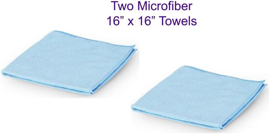Leather CPR Cleaner 16" Microfiber Cleaning Cloth - Microfiber Towel for Car, Lint Free Microfibers Cleaning Cloths for Cars, Micro Fiber Towels, Lint Free Rags, Clean Leather, & Furniture - 2 Pack
