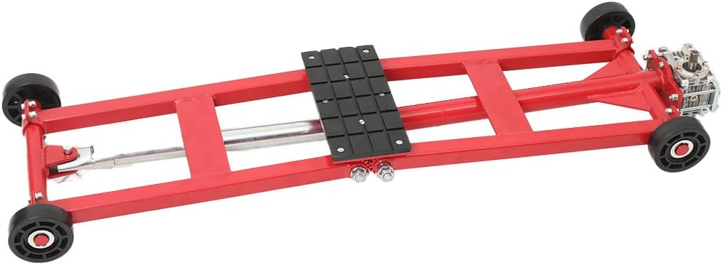5500lb Portable Turbine Hoist Car Lift, Heavy Duty Auto Lift with Workbench 4.3-18.5in Adjustable Height Portable Car Lift Repair Elevator Tool for Shop, Garage