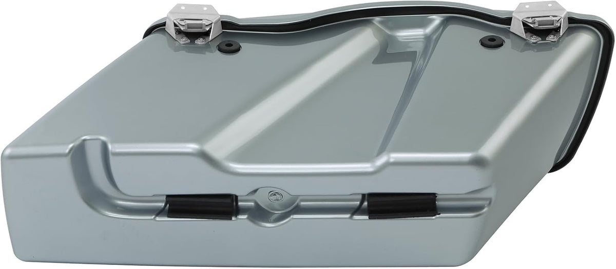 Green-L Silver Hard Saddlebags Fit for Harley Touring Electra Street Road Glide King 1994-2013