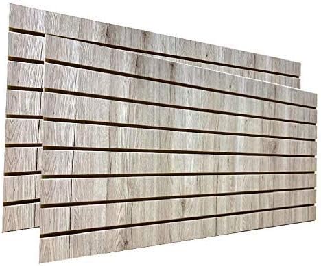 Barnwood Slatwall Panels 24" H x 48" L (Set of 2 Panels) - Available with or Without Metal Inserts (Without Metal)