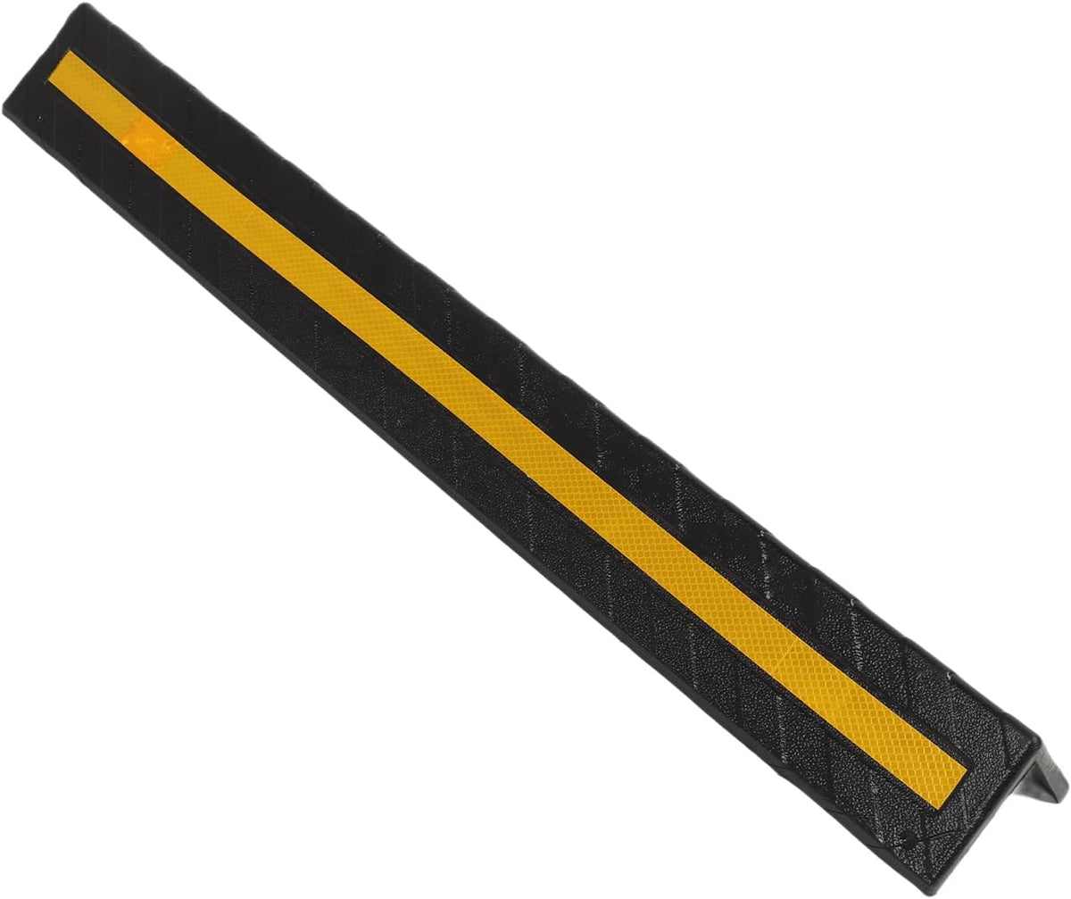 Garage Wall Protector Rubber Wall Corner Guard for Parking Garages, 80cm Long Wall Corner Protector (Black)