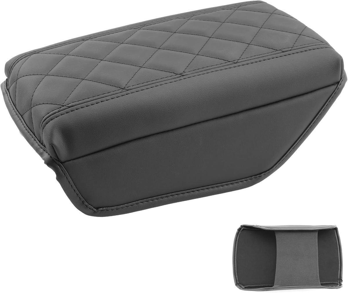 SXCY for 2024 2025 Sportage Armrest Cover Pad for Kia Sportage 2024 2025 Accessories 2023 2024 2025 Sportage Center Console Cover 2025 Sportage Middle Console Cover (Thicken Pad Checkered Pattern)