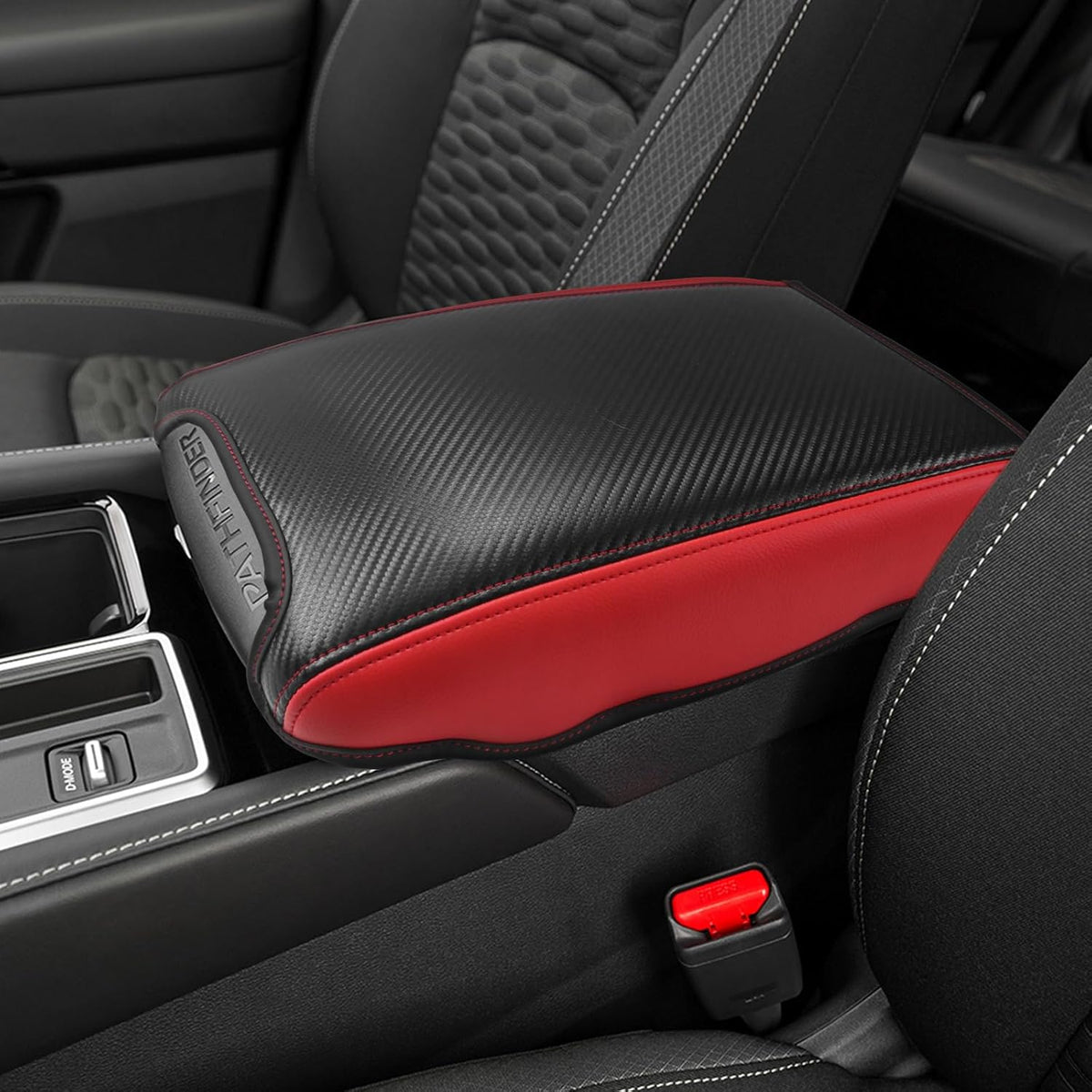 CDEFG for Nissan Pathfinder 2022-2025 Center Console Cover Armrest Box Cover for Pathfinder (S, SV, SL, Rock Creek, Platinum) 2022 2023 2024 2025 Accessories Console Arm Rest Protector
