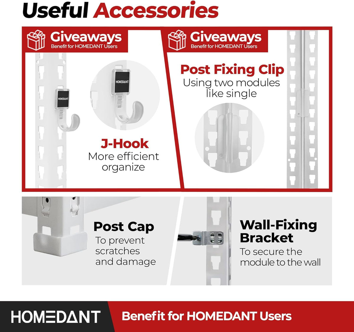 HOMEDANT White 5 Tier Laminated Boltless Heavy Duty Garage Storage Adjustable Wide Size Metal Shelving Unit Utility Rack Shelves Organization Shelf Shed Warehouse 47.7" W x 24.1" D x 71.3" H 3Pack