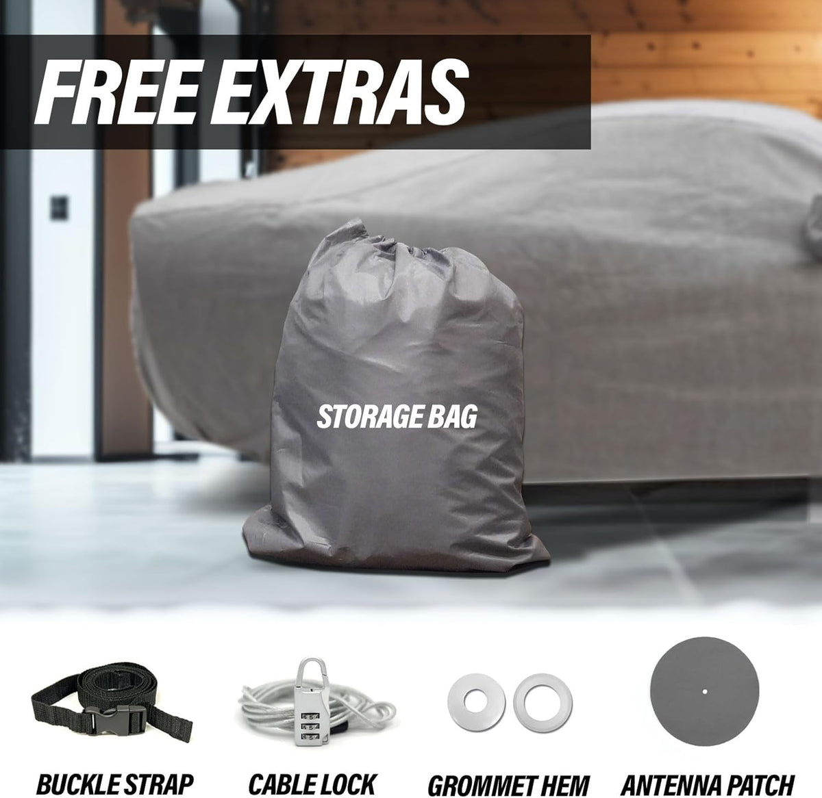 5 Layer Full Car Cover – Semi Custom Fit for Chevy Corvette C3 | All-Weather Protection: Dustproof, Windproof, UV-Resistant, Breathable & Durable