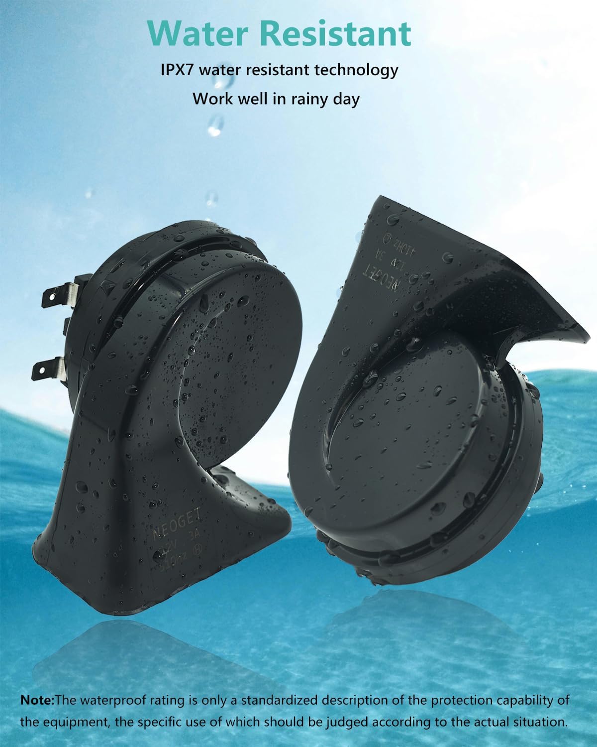 Car Horn Kit for New Hyundai/Kia 12V Loud Waterproof Auto Horn, High Low Dual Tone 126 Decibel, Replacement for New Hyundai/Kia