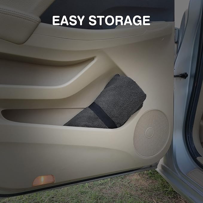 Leader Accessories 2pcs Grey Waterproof Towel Auto Car Seat Cover Protector Machine Washable - Fit Yoga Running Crossfit Athletes Beach Swimming Outdoor Sports