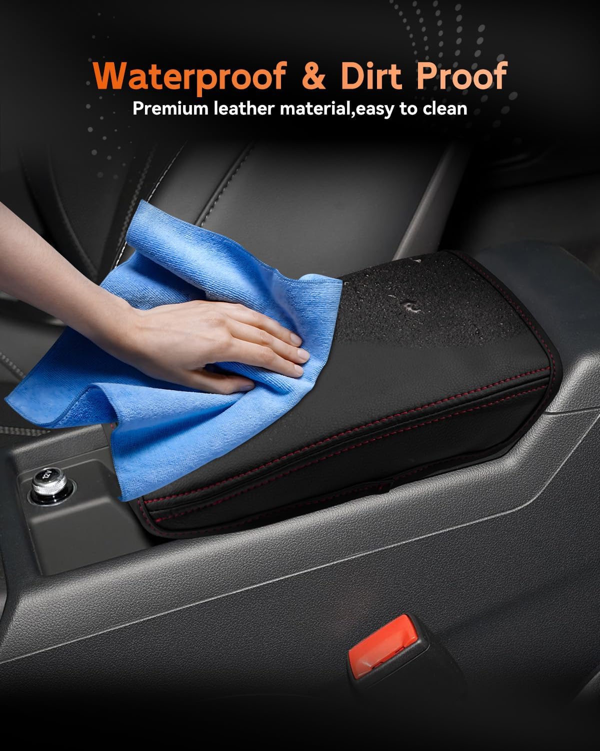 CDEFG for 2020-2025 Audi A5 Center Console Cover Armrest Cover for A5 (4-Door Version Only) 2020 2021 2022 2023 2024 2025 Accessories Console armrest Protector