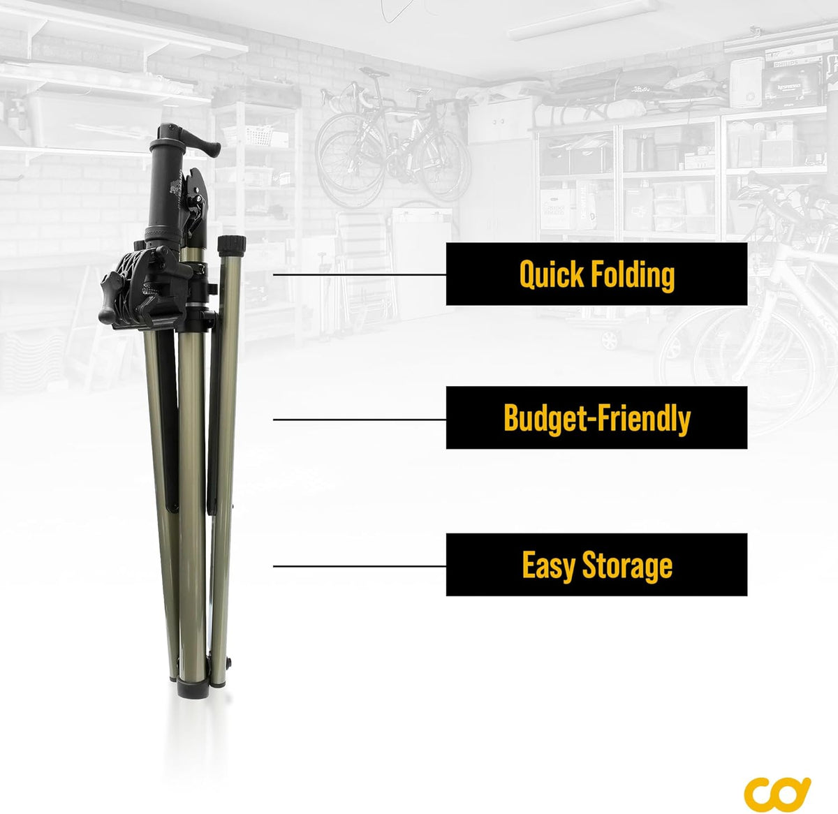 BikeHand Bike Repair Stand | Lightweight & 360 Adjustable Home Bicycle Mechanics Workstand w/Magnetic Tool Plate | Quick Release Portable Bike Maintenance Stand for Mountain & Road Bike
