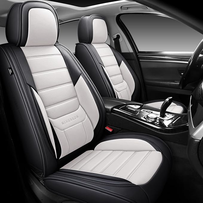 Seat Covers, Car Seat Covers Front Seats, Car Seat Cover, Car Seat Protector Waterproof, Car Seat Cushion Nappa Leather, Black Seat Covers Carseat Cover Universal Fit for Most Cars