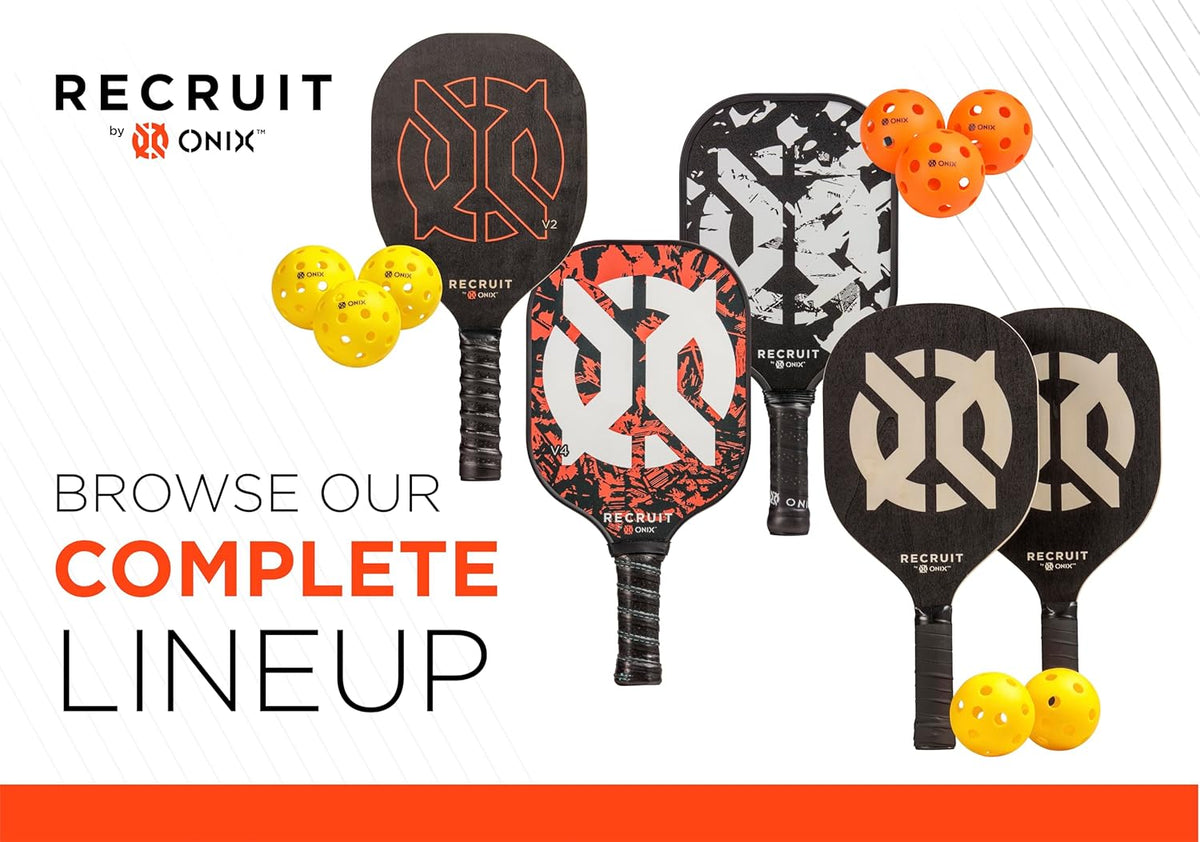 Onix Recruit Indoor Ready to Play Superior Welding Design Pickleball Ball