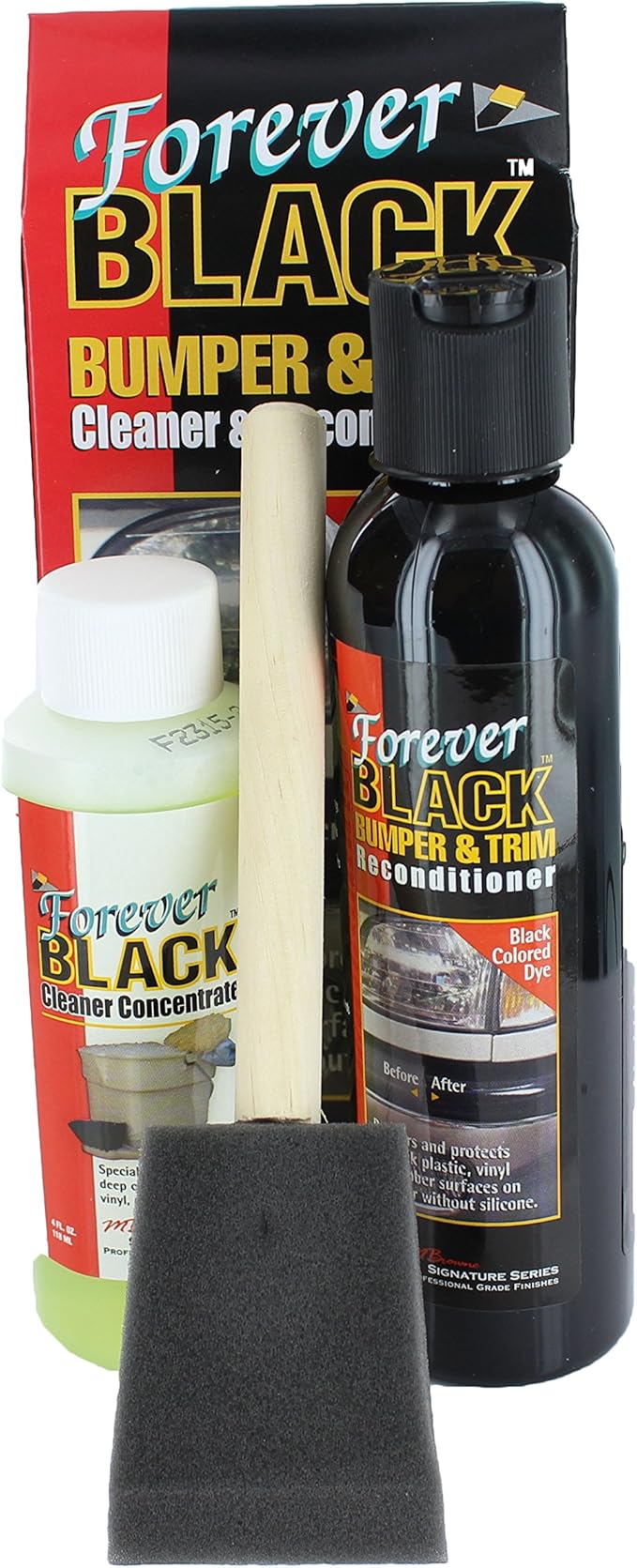 Forever Car Car Products Forever Black Bumper & Trim Kit (6oz Kit), FB-BT