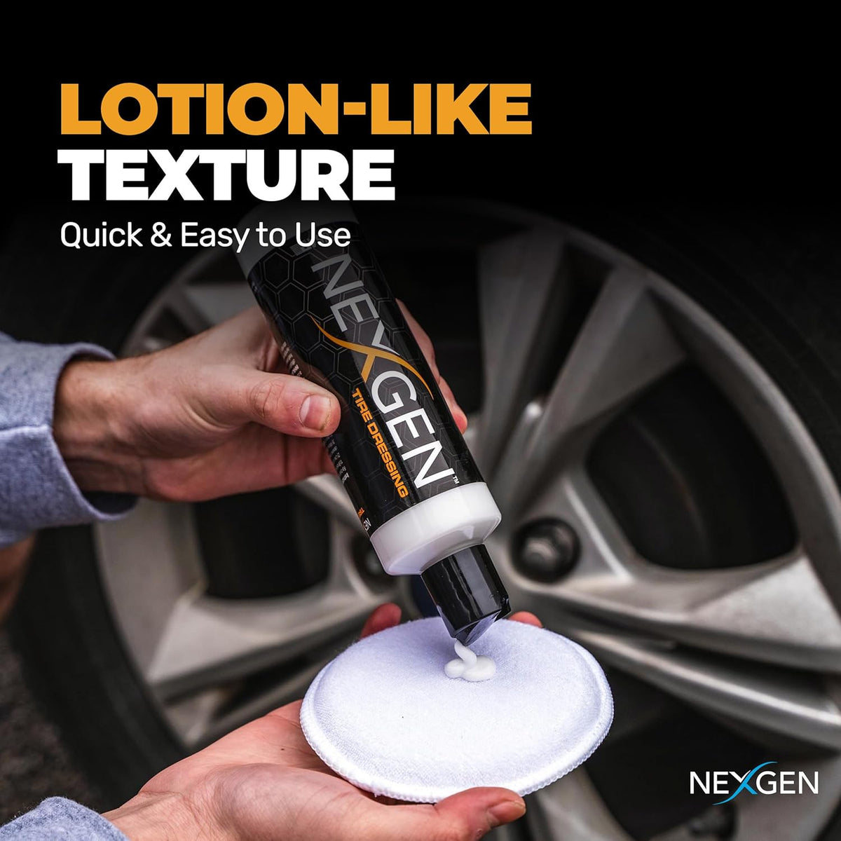 Nexgen Tire Dressing (16oz) - Long-Lasting Tire Shine & UV Protection - Repels Dust & Debris - On-The-Go Car Detailing - Car Cleaning Supplies - for Tires, Dashboards, & Trim