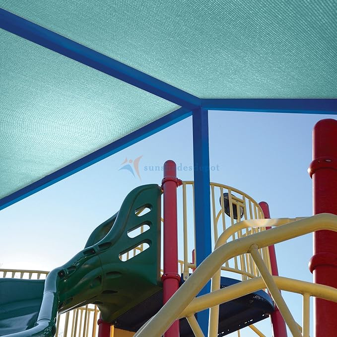 TANG Sun Shade Fabric Roll 8'x146' Shade Cloth for Garden Turquoise Green HDPE Mesh Shading Pergola Cover Replacement Canopy, 95% Blockage Sunshades for Outdoor Patio Backyard Plant