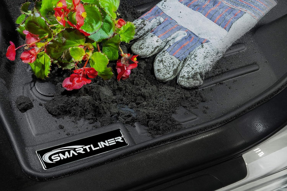 MAXLINER Custom Fit Floor Mats 2 Row Liner Set Compatible with 2007-2013 Chevrolet Avalanche