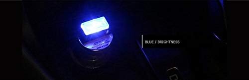 2 Piece Color Ultra USB Plug In Mini LED Car Interior Ambient Lighting Lamp Kit (RED)
