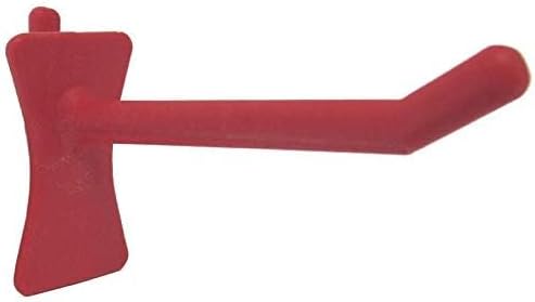 PegPro® 2" Hooks Kit for Standard “Wood Fiber” pegboard – Durable Plastic Pegboard Hooks - for Garage, Kitchen, Craft Room, and More (2" Hook - 24 Pack, Red)