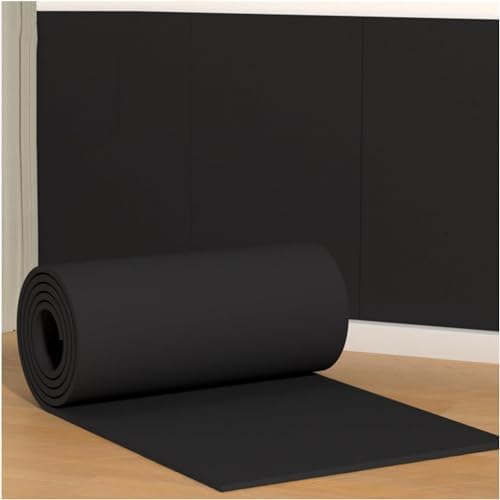 Garage Wall Protectors - Heavy-Duty Self-Adhesive Rubber Foam Panels for Gym & Studio Walls, Gray (39.3x39.3in/100x100cm) - Impact & Scratch Resistance