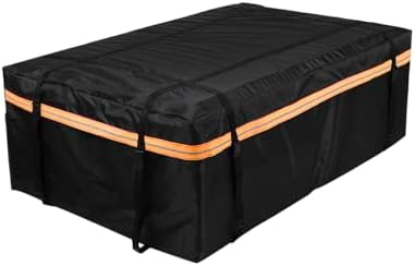 lyrlody Cubic Car Rooftop Cargo Carrier, Roof Bag for All Top of Vehicle, Storage Bag, Luggage Storage Cube for Travel Camping (M)