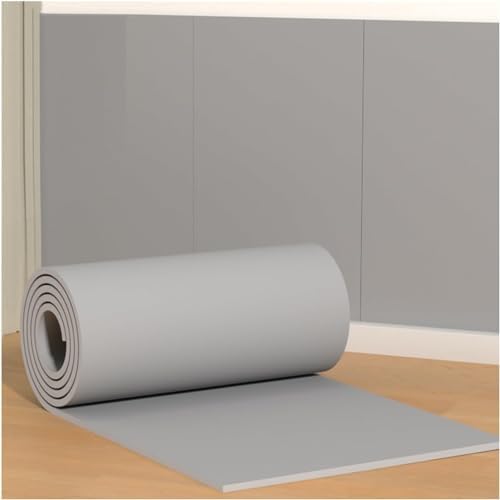 Self-Adhesive Garage Wall Protectors - Rubber Foam Studio & Gym Wall Guards, Grey, 39.3x39.3in (100x100cm) - Impact Protection & Easy Installation