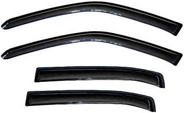Wind Deflector Compatible with 2006-2013 Chevy Impala 14-16 Impala Limited Smoke Sun/Rain Guards Window Visors 94843