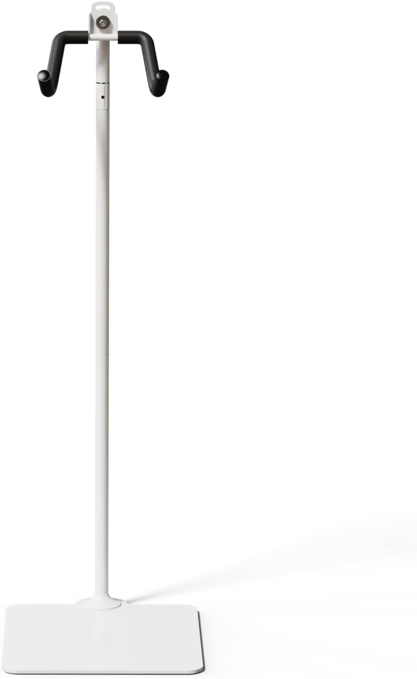Rcool Carbon Steel Bike Stand,Designed specifically for Folding Bicycles,Home Garage Parking Rack,Stable Anti-Slip,Durable Install,Frame Protection,Space-Saving，White
