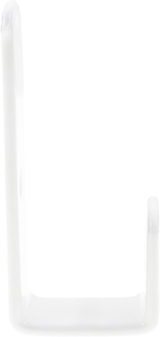 Bunk Bed Ladder Hooks Brackets, Iron Bed Ladder Hook,PVC Coated Angled Ladder Hooks,Heavy Duty Replacement Hardware Utility Hooks,Loft Garage Storage Hooks,J Brackets Hooks with Screws White
