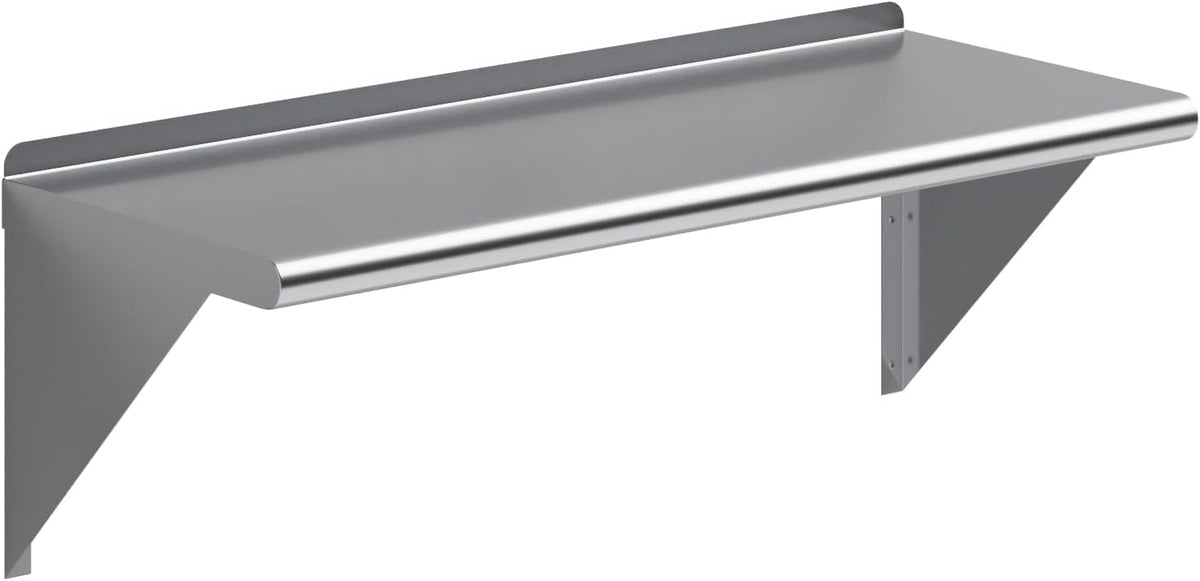 AmGood 36" Long X 14" Deep Stainless Steel Wall Shelf | NSF Certified | Appliance & Equipment Metal Shelving | Kitchen, Restaurant, Garage, Laundry, Utility Room