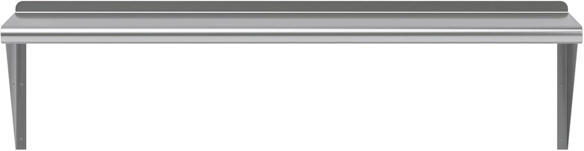 AmGood 48" Long X 14" Deep Stainless Steel Wall Shelf | NSF Certified | Appliance & Equipment Metal Shelving | Kitchen, Restaurant, Garage, Laundry, Utility Room
