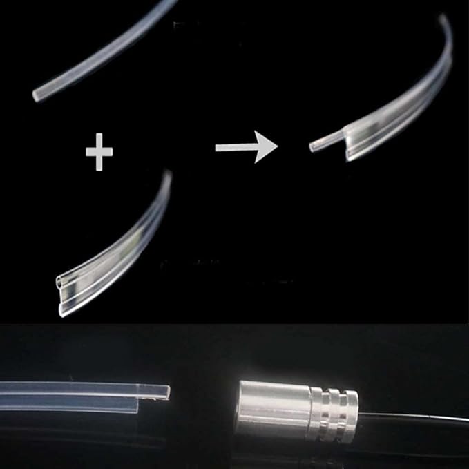 2mm 5meters Car Home LED Ambient Plastic Optic Fiber Light Source Kit Tool Free (12V,Green)