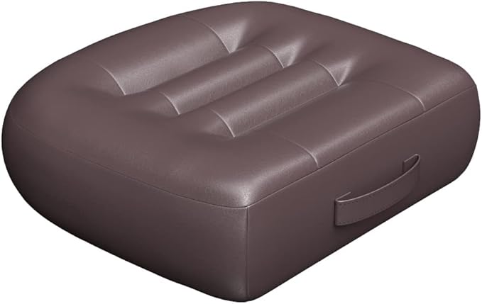 seat Cushions for Office Chairs/with Carry Handle Adult Booster Seat Cushion Imitation PU Breathable Fabric Effectively Increase The Field of View by 12cm/4.7in/Extra Thick Large Seat Cushion/Brown