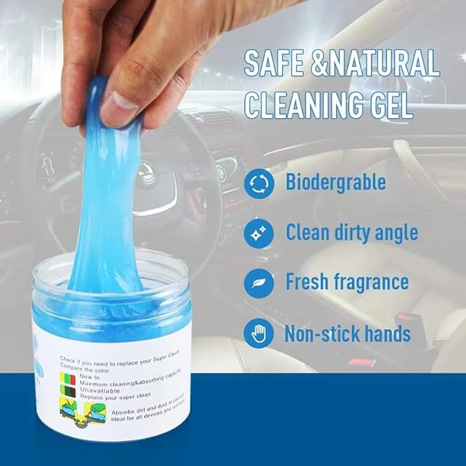 Car Cleaning Gel Compatible with Ferrari 488 Spider, 200g Detailing Putty for Auto Vents, Dashboard, Cup Holders - Reusable Multifunctional Dust Remover,200g*2