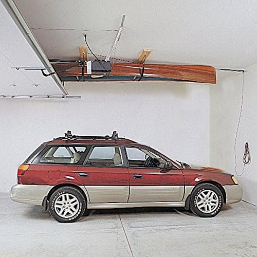 7806 - Overhead Storage Hoist for Jeep Top Removal, Truck Caps, Bikes, SUP, Dinghies, Canoes, Kayaks, Surfboards and More. Mount in Your Garage, Shop, Anywhere with a Ceiling.