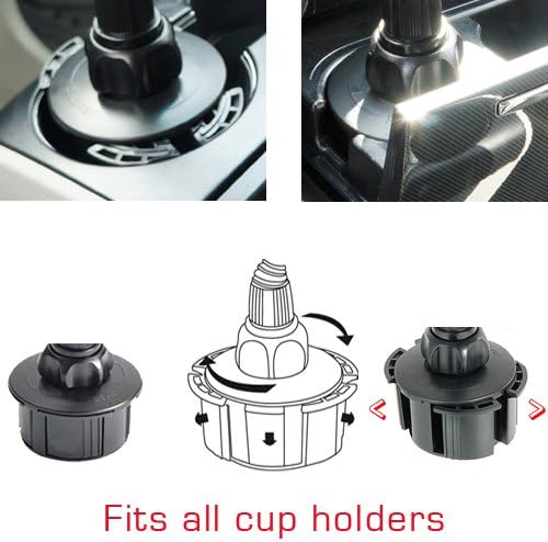 ChargerCity Car Cup Holder Bendy Mount for Garmin Nuvi 52 52LM 55 55LMT 56 56LMT 57LMT 58 67LMT 68LMT 2558 2559 2577 2589 2558 2598LMTHD 2689 2699 Drive DriveSmart 50 51 52 60 61 62 LMT LT LM GPS