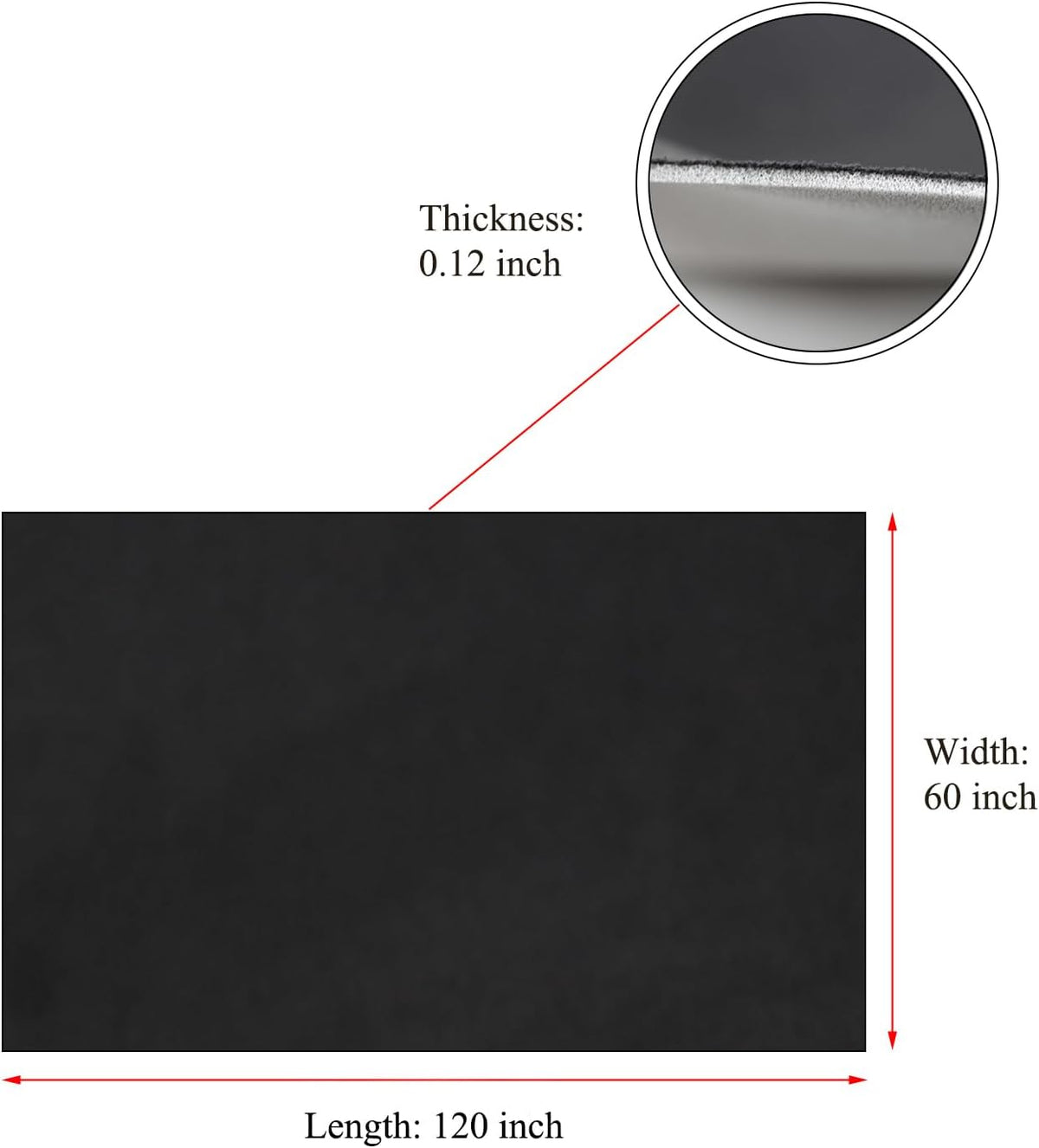 Suede Headliner Fabric with Foam Backing - Black Suede Headliner wrap Interior Material for Car/Truck/SUV/RV Roof, Home Repair/DIY Headliner Material Automotive Headliner Fabric (Black, 120"×60")