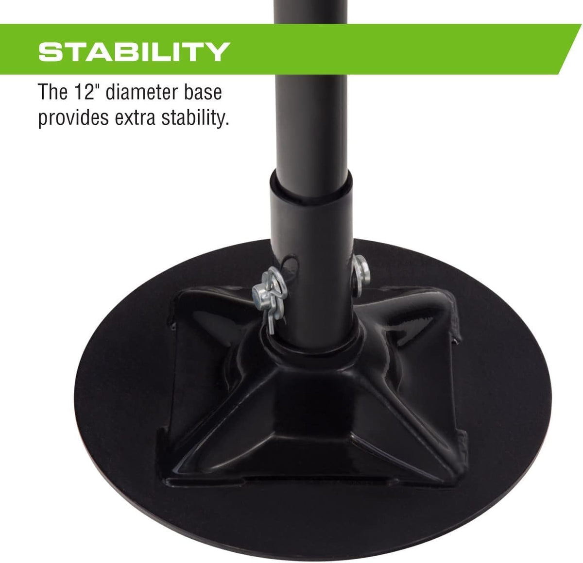 Arcan 1,500 lb Underhoist Support Stand, Short Style, 48–76 Inch Height Range, Self-Locking Screw, Heavy-Duty Base, ALSS15S