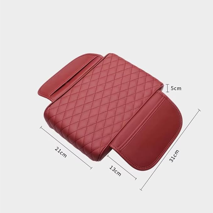 Car Armrest Pad for Lexus GX J150 J120 GX 460 400 GX OR Leather Armrest Box Mat Center Console Cushion Pad Universal Armrest Seat Box Cover Protector,Grey, normal, Gray