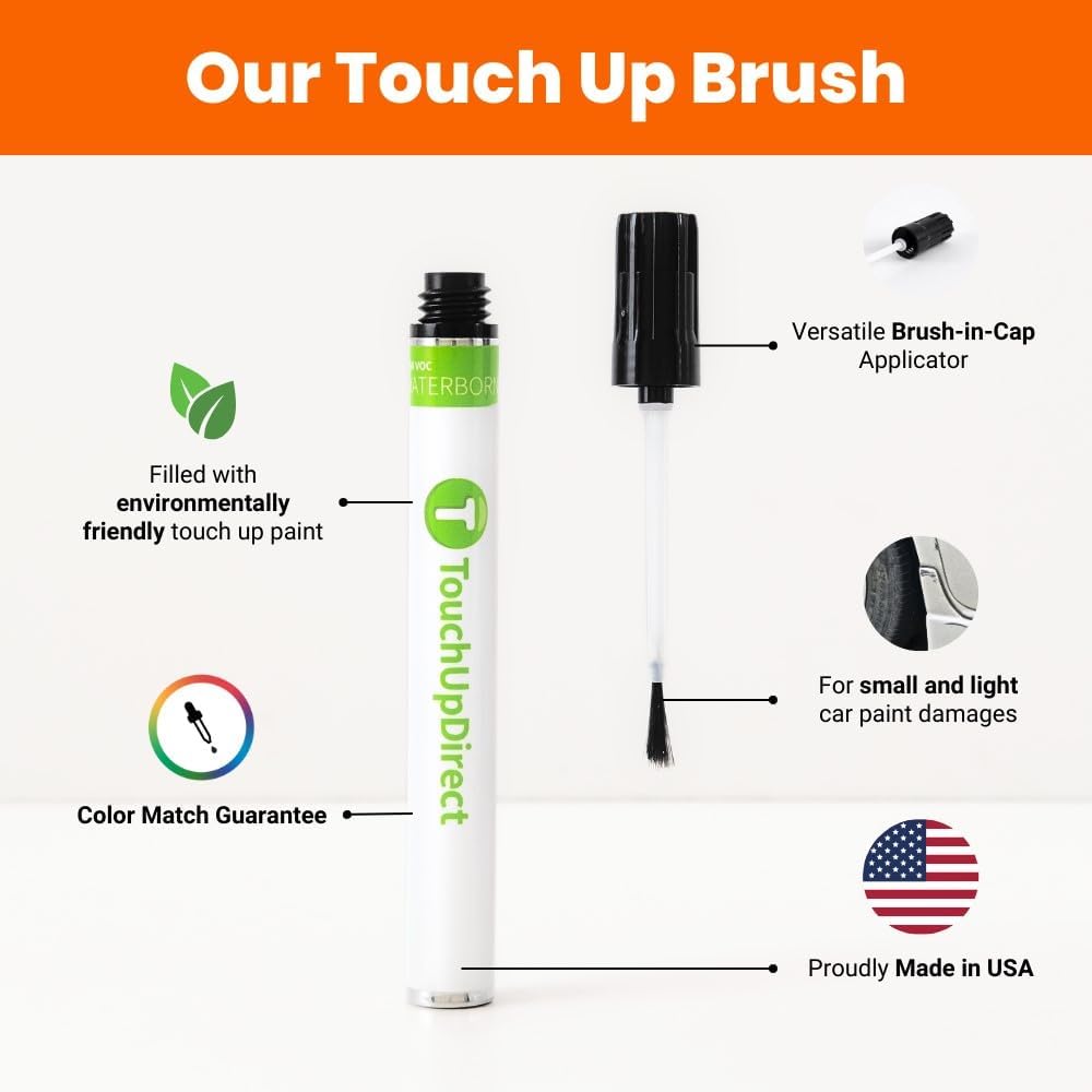 TouchUpDirect 4X4 Smoked Mesquite Compatible with Toyota Exact Match Touch Up Paint Brush - Platinum Kit