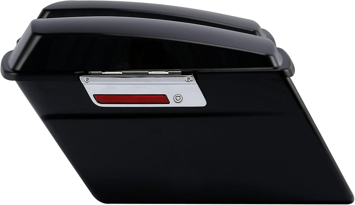 Green-L Matte Black Hard Saddlebags Fit for Harley Road King Street Glide Electra Glide Ultra 1994-2013 Touring Models