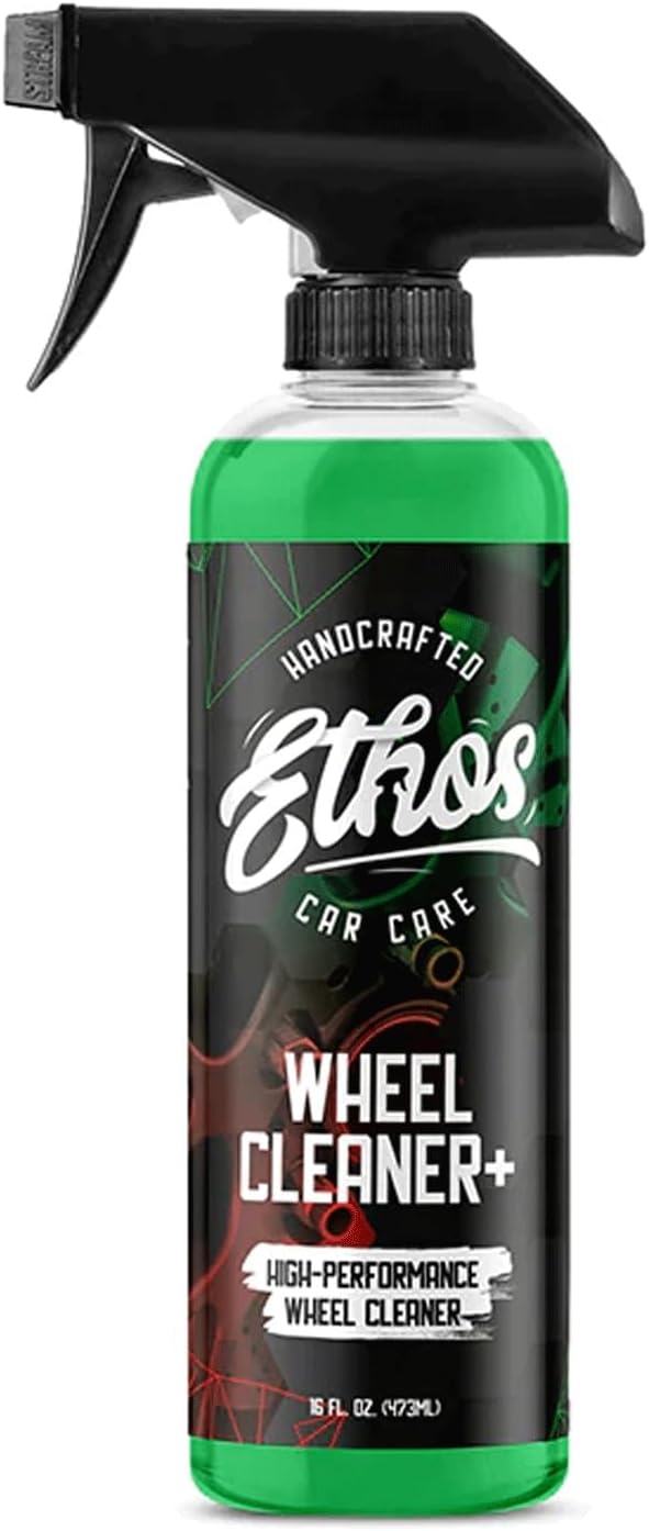 Ethos Wheel Cleaner Spray - Iron Remover Car Detailing - Rim Cleaner Spray Brake Dust, Iron Remover - Color Change Technology - Professional Strength Formula - Brake Dust Remover