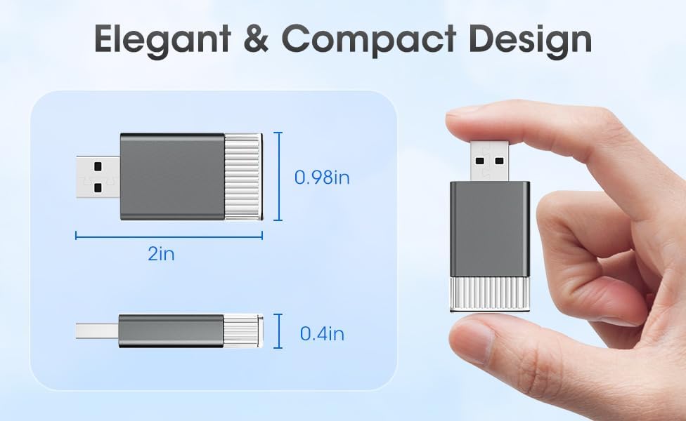 2in1 Mini Wireless Carplay Adapter for Apple iPhone & Android Auto,Plug in Auto Play Wired to Wireless Small Dongle,Bluetooth Car Adapter for Cars 2016+,iPhone iOS10/Android 11,Grey02