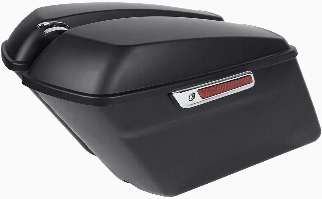 Green-L Matte Black Hard Saddlebags Fit for Harley Touring Road King Street Glide Electra Ultra 2014-2024