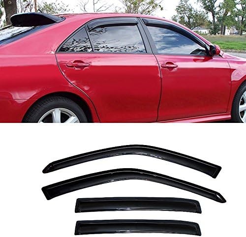Wind Deflector Compatible with Nissan Altima 4-Door Sedan 2007-2012 Smoke Sun/Rain Guard Window Visors 94005