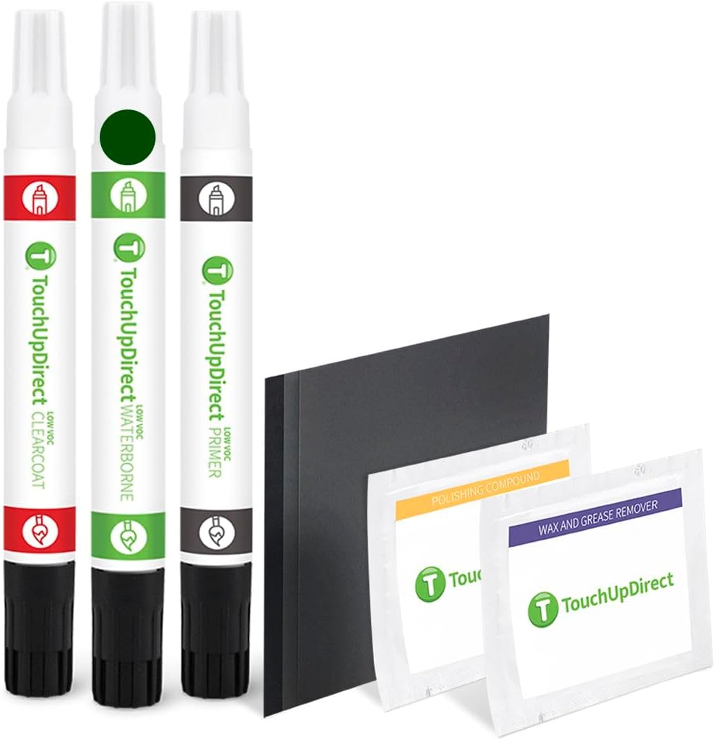TouchUpDirect 6V7 Army/Dark Green Compatible with Toyota Exact Match Touch Up Paint Combo - Platinum Kit