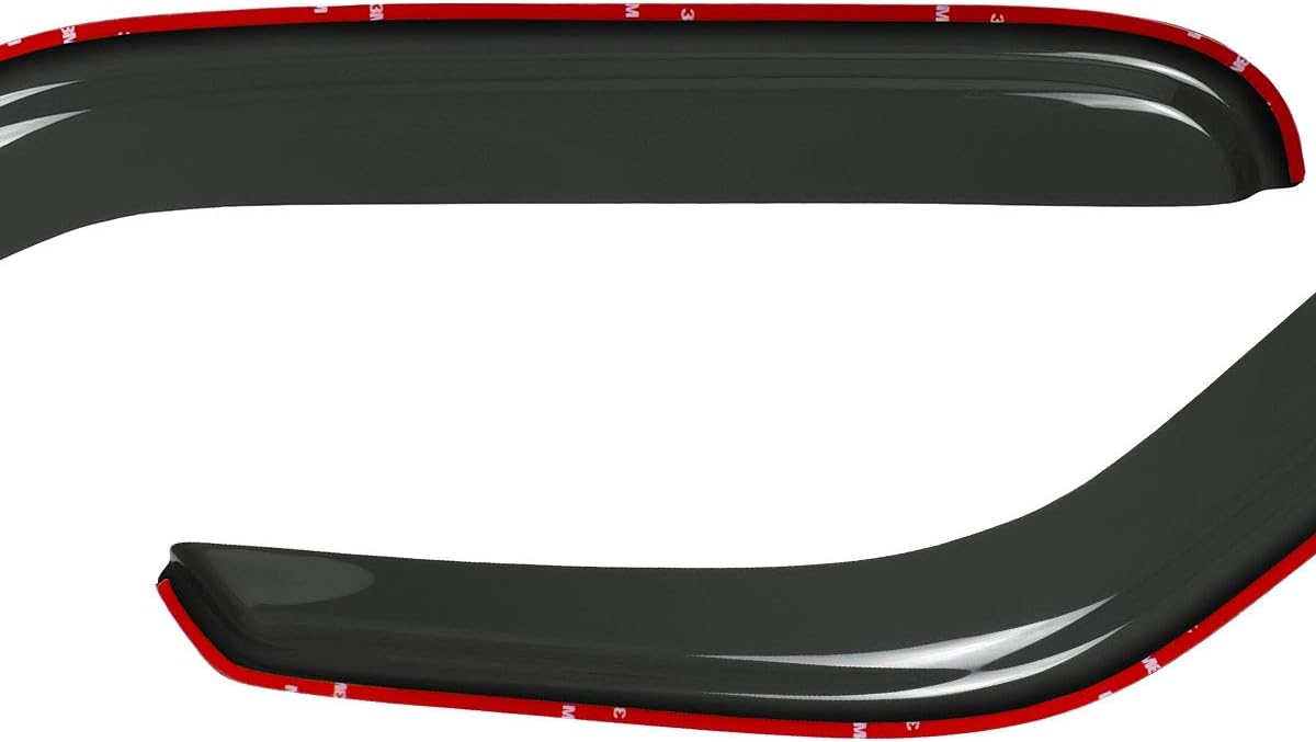2pcs Compatible With 93-11 Ranger In Channel Style Sun Rain Guard Durable Side Window Wind Deflectors Dark Smoke Vent Window Visors