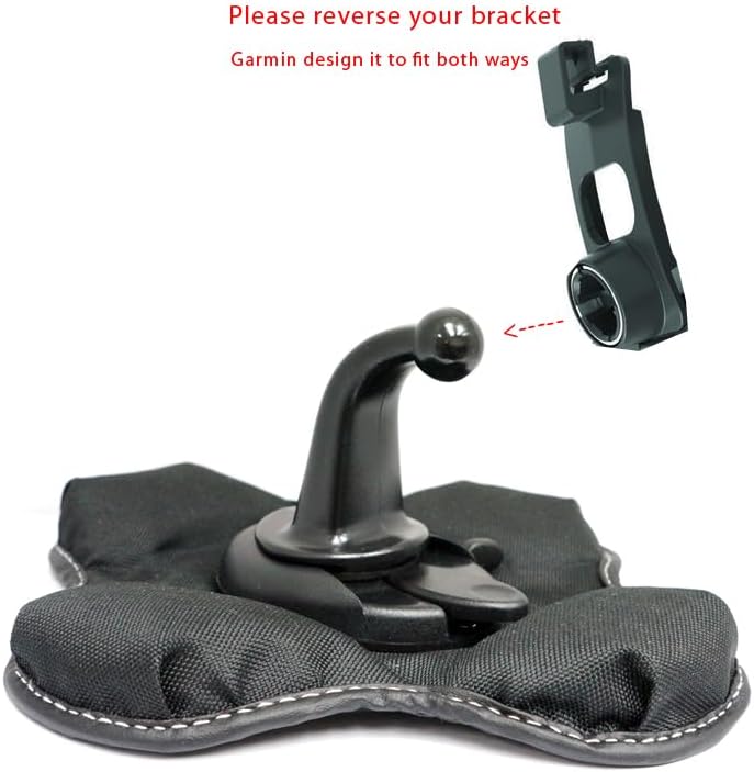 ChargerCity Portable Beanbag Dashboard Friction Mount Compatible with All 17mm Ball Joint Connection Nuvi Drive DriveSmart Dezl RV OTR LMT LM 5/6/7 inch Screen GPS
