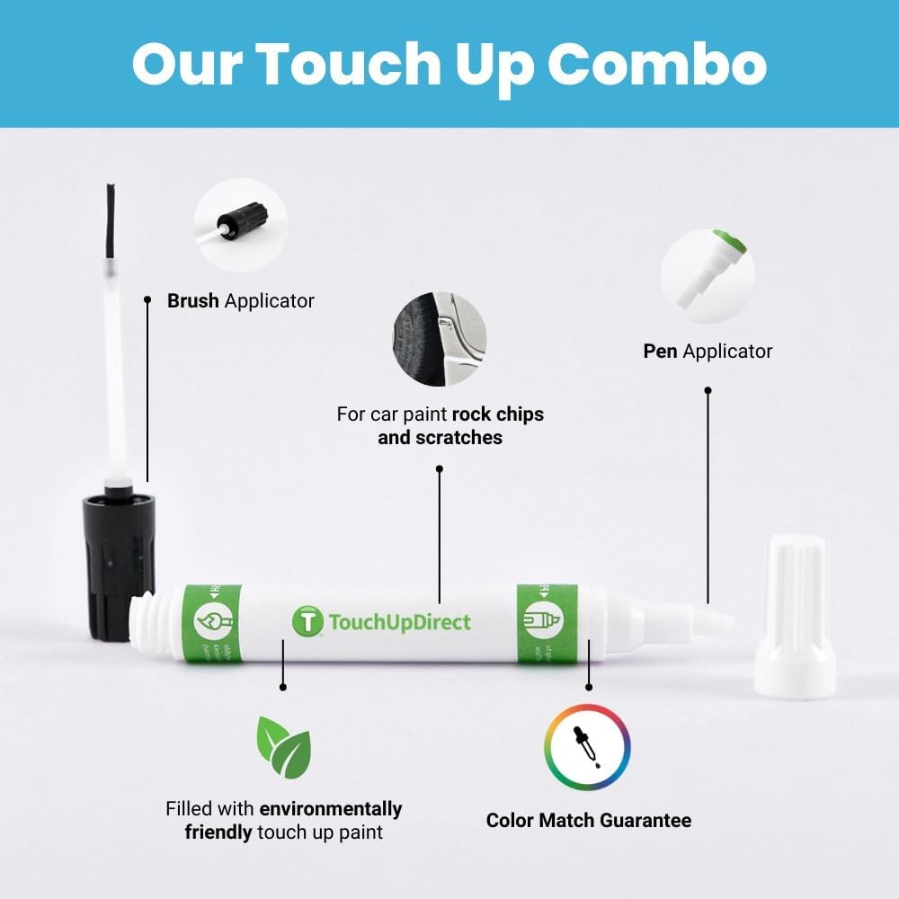 TouchUpDirect 3P0 Absolutely Red Compatible with Toyota Exact Match Touch Up Paint Combo - Preferred Kit