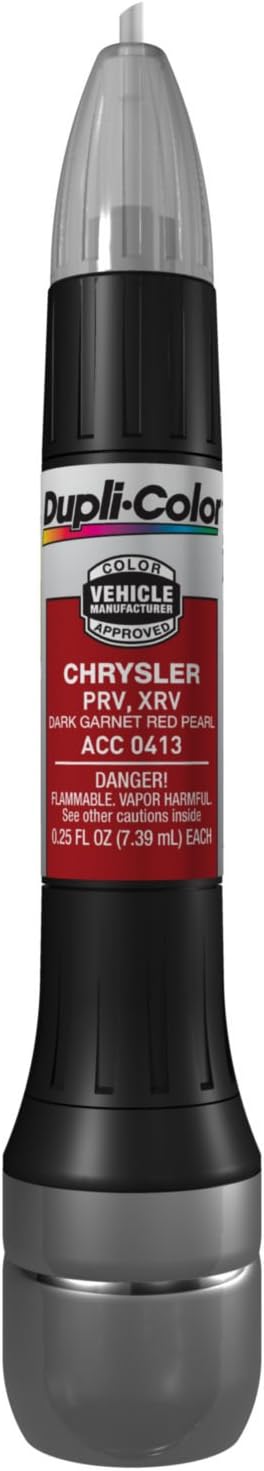 Dupli-Color ACC0413 Scratch Fix All-In-1 Exact-Match Automotive Touch-Up Paint – Chrysler Dark Garnet Red Pearl – 0.25 oz. Paint Pen