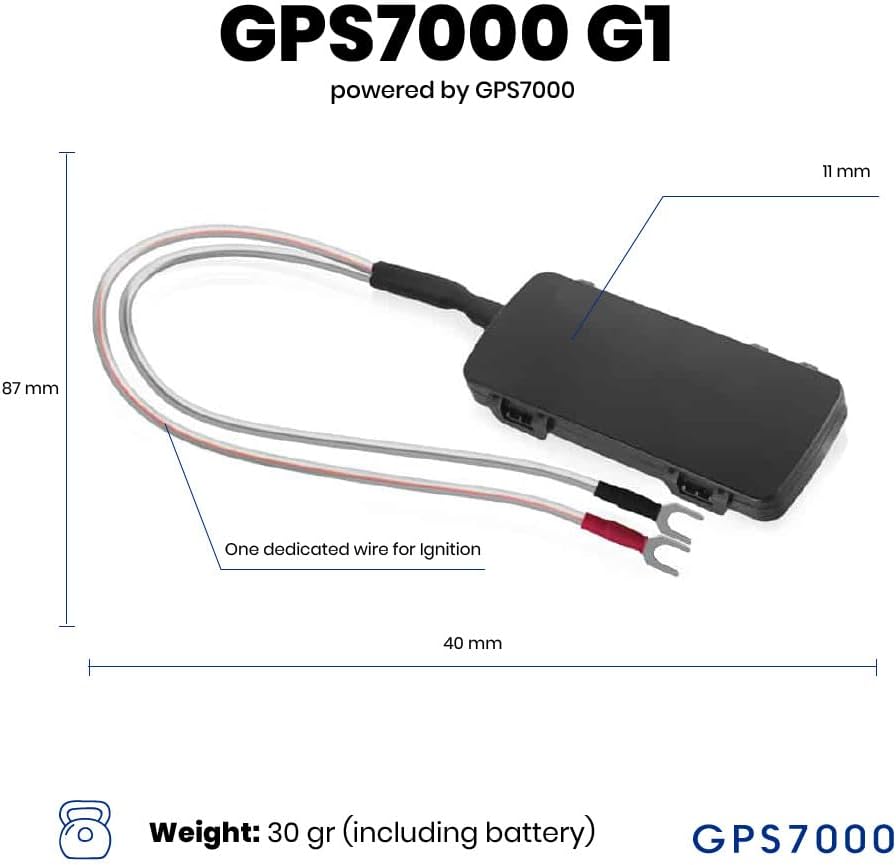 GPS7000-4G Hidden GPS Tracker for Vehicles | 2 Years of Service Included | Easy Self-Installation | After The 2 Years Included in The Service, You can Choose to Subscribe | No Hidden Fees